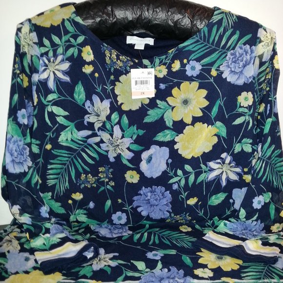 Charter Club Tops - Tunic Top Size 2X Intrepid Blue ENDS 11/30/20